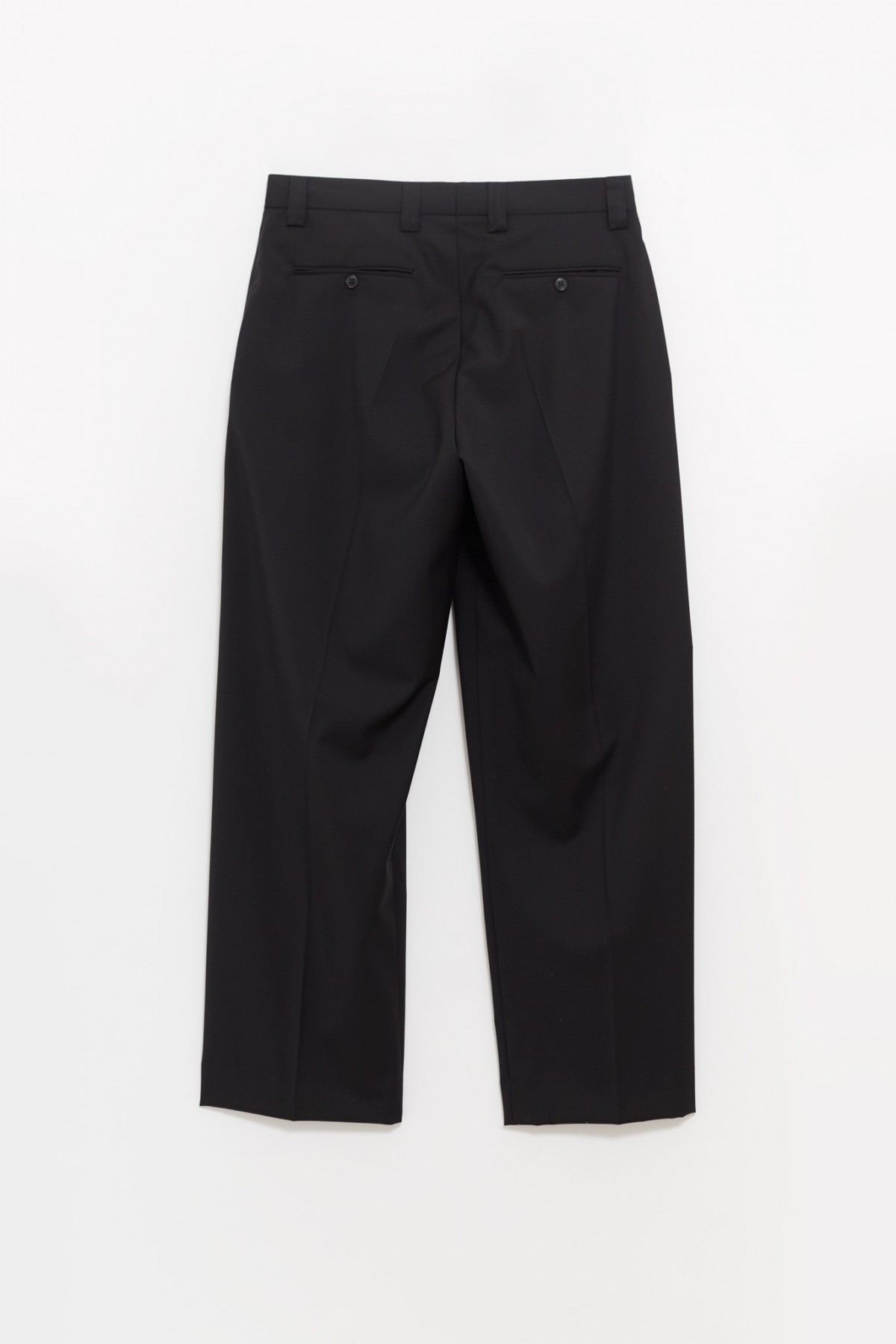 MFPEN BLACK WOOL STUDY TROUSER IAMNUE