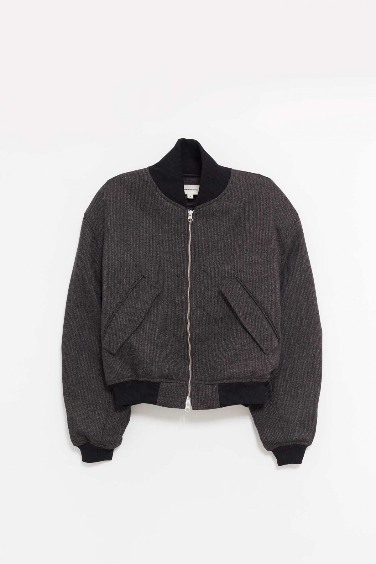 MFPEN BROWN MELANGE STRIPE BLOUSON JACKET IAMNUE