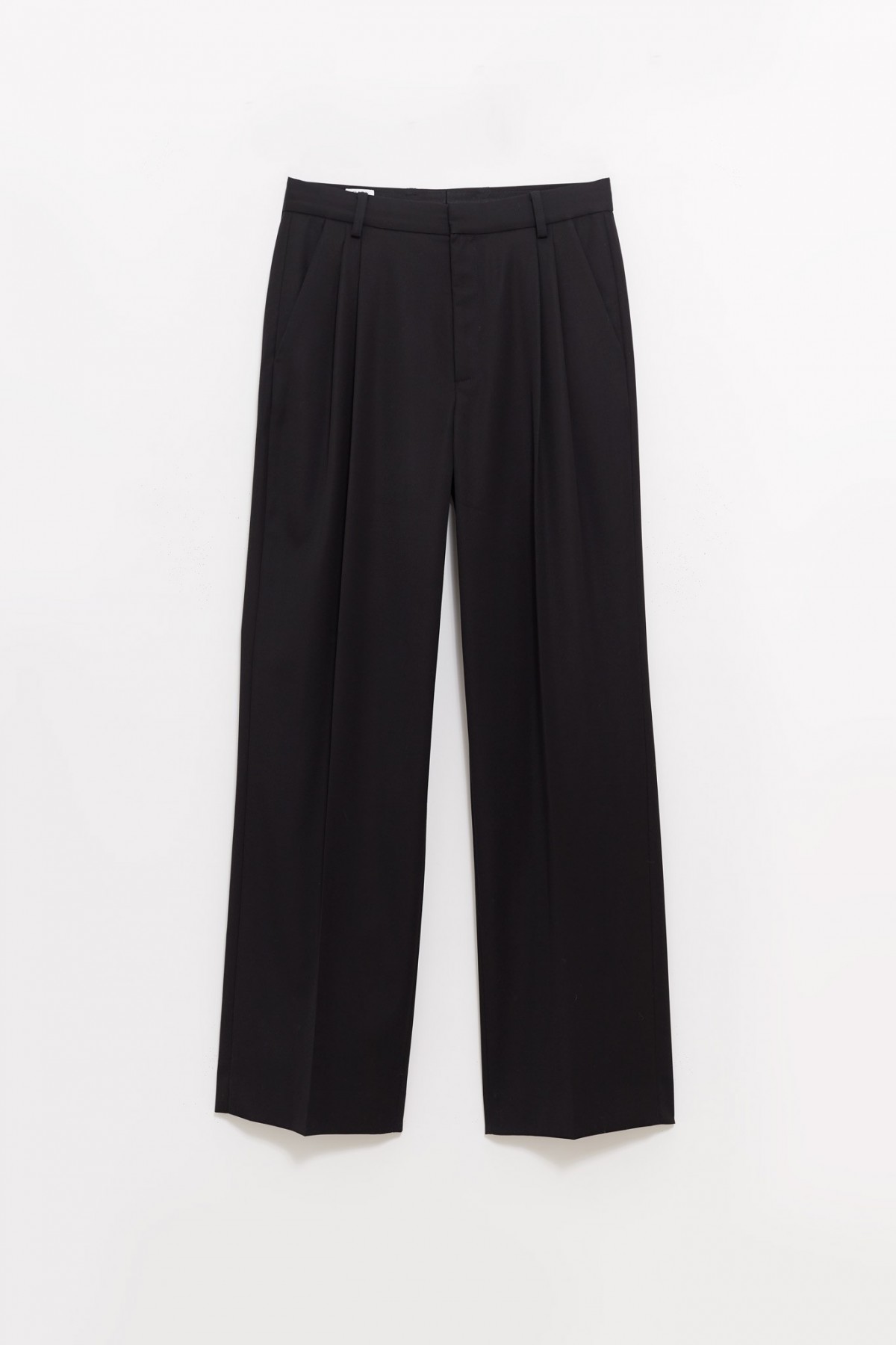 CASABLANCA BLACK PLEAT TROUSER IAMNUE