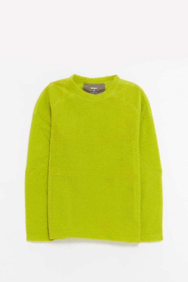 SATISFY GRENOBLE GREEN FUZZFLEECE AD LS T-SHIRT IAMNUE