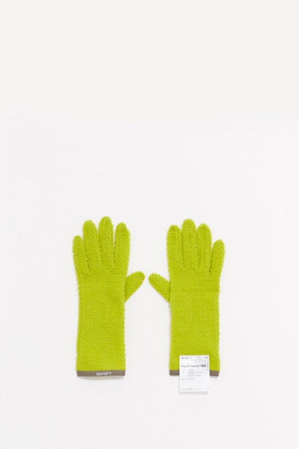 SATISFY GRENOBLE GREEN FUZZFLEECE AD GLOVES IAMNUE