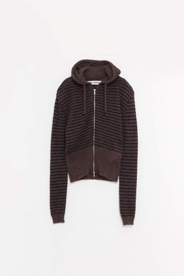 OUR LEGACY DIRT STRIPE COMPACT HOOD JACKET IAMNUE