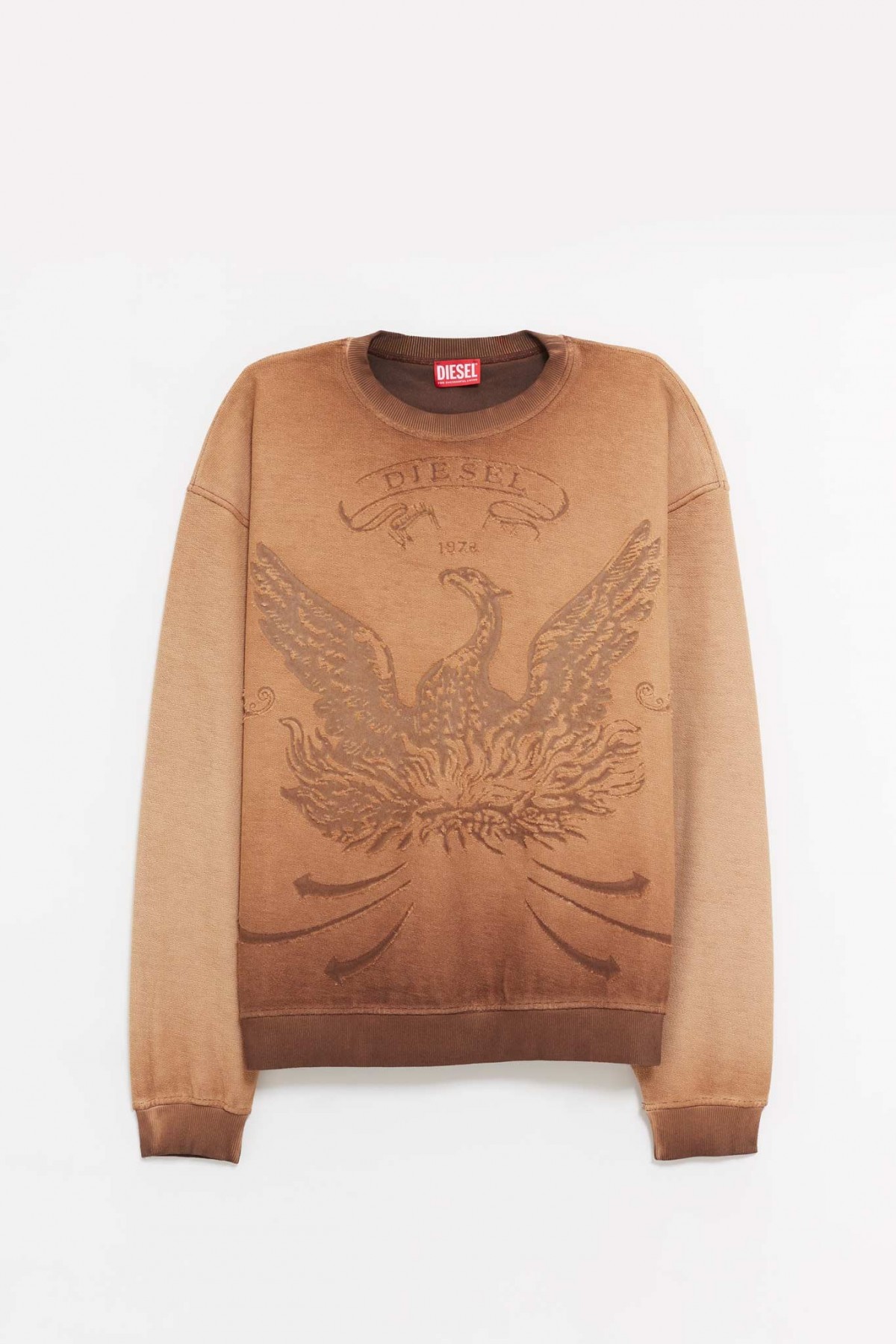 DIESEL BROWN S-ARON SWEATSHIRT IAMNUE