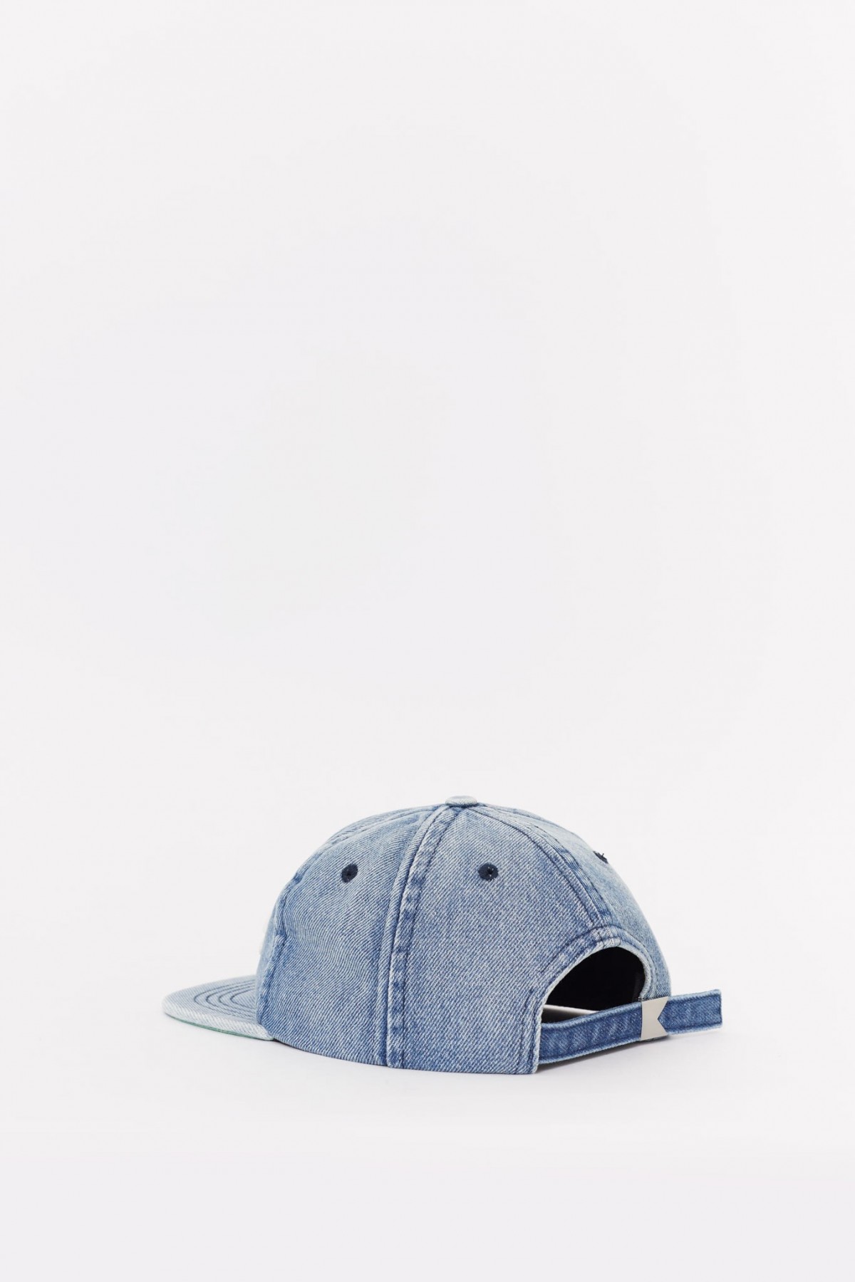 RHUDE OXFORD INDIGO LOGO DENIM HAT IAMNUE