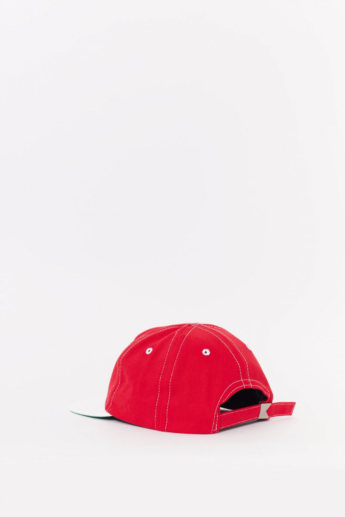 RHUDE RED WHITE CONTRAST LOGO HAT IAMNUE