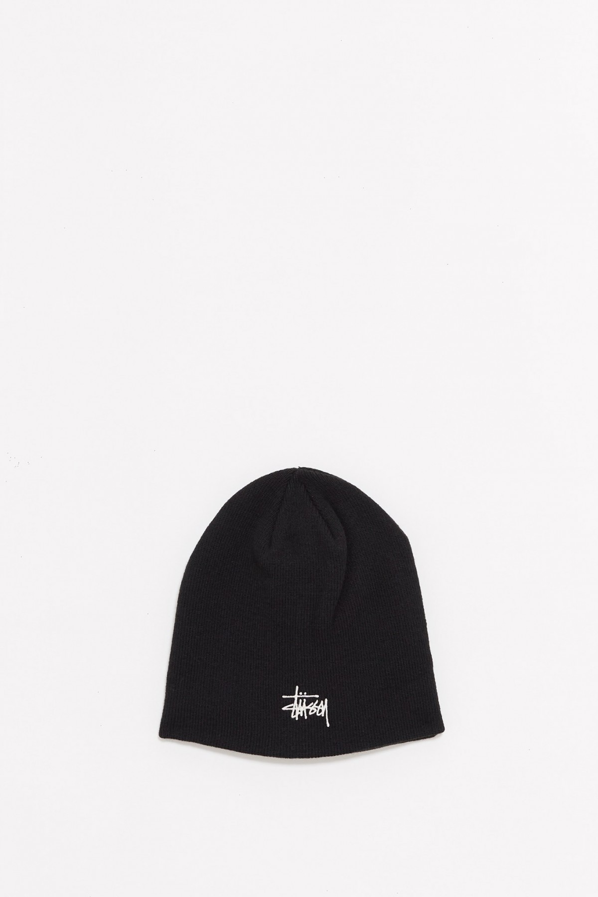 STUSSY BLACK BASIC SKULLCAP BEANIE IAMNUE
