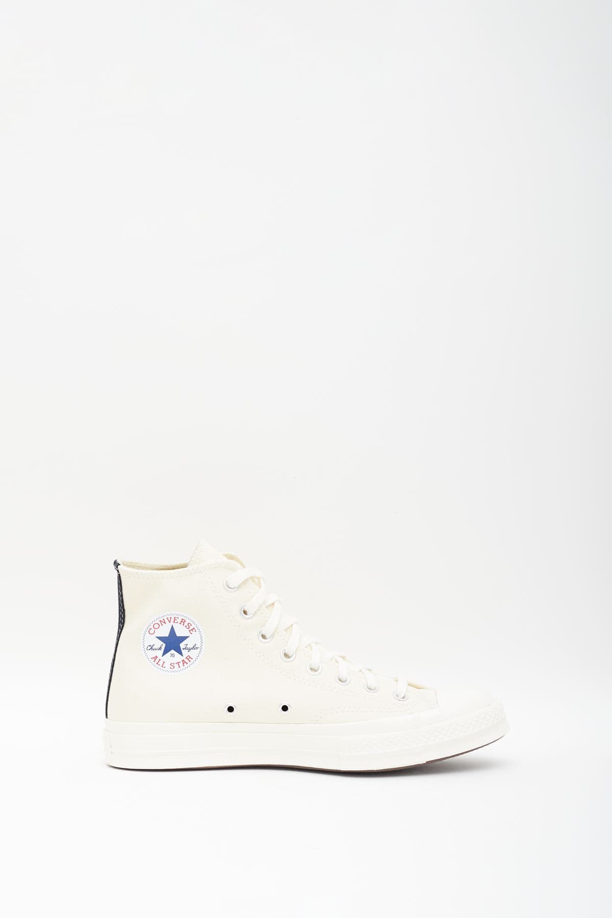 COMME DES GARCONS PLAY CONVERSE BEIGE CHUCK TAYLOR 70 HIGH SNEAKERS IAMNUE