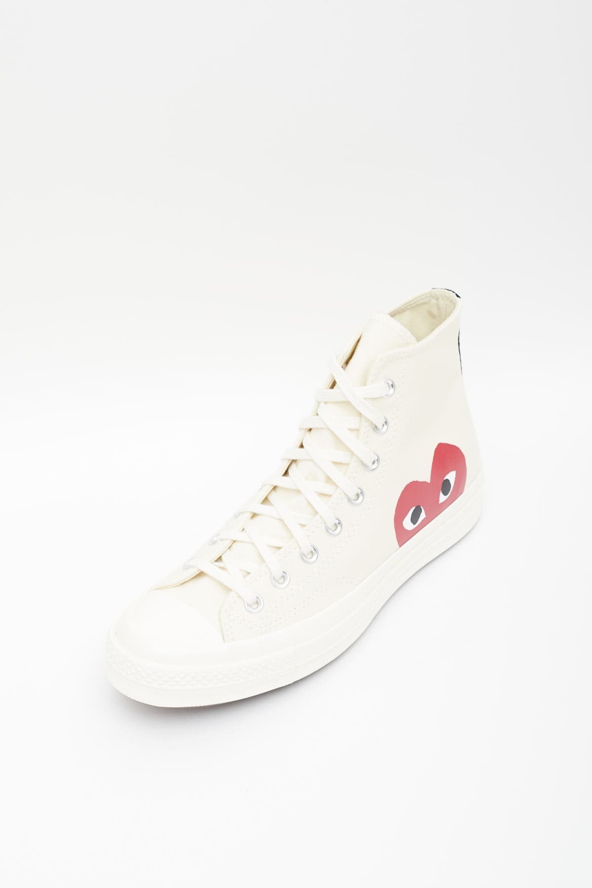 COMME DES GARCONS PLAY CONVERSE BEIGE CHUCK TAYLOR 70 HIGH SNEAKERS IAMNUE