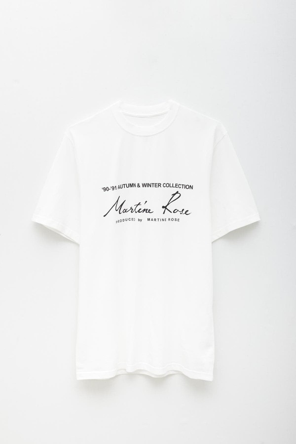 MARTINE ROSE WHITE CLASSIC T-SHIRT IAMNUE