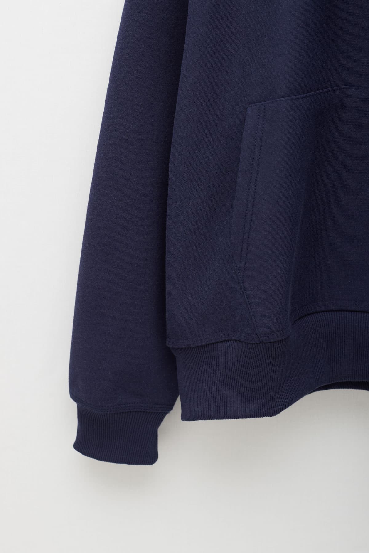 STUSSY NAVY BASIC LOGO HOODIE IAMNUE
