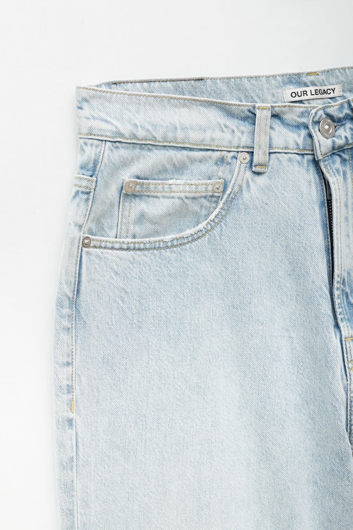 OUR LEGACY BLUE SUPERLIGHT EXTENDED THIRD CUT JEANS IAMNUE