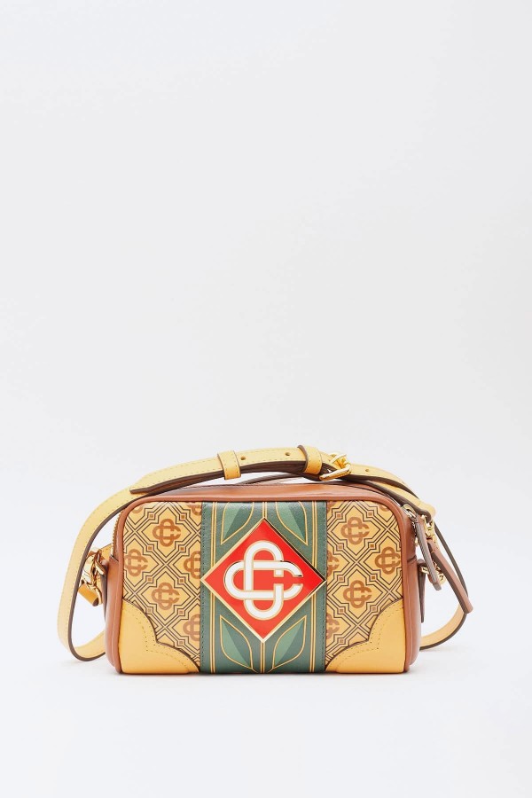 CASABLANCA GOLD DIAMOND MONOGRAM BAG IAMNUE