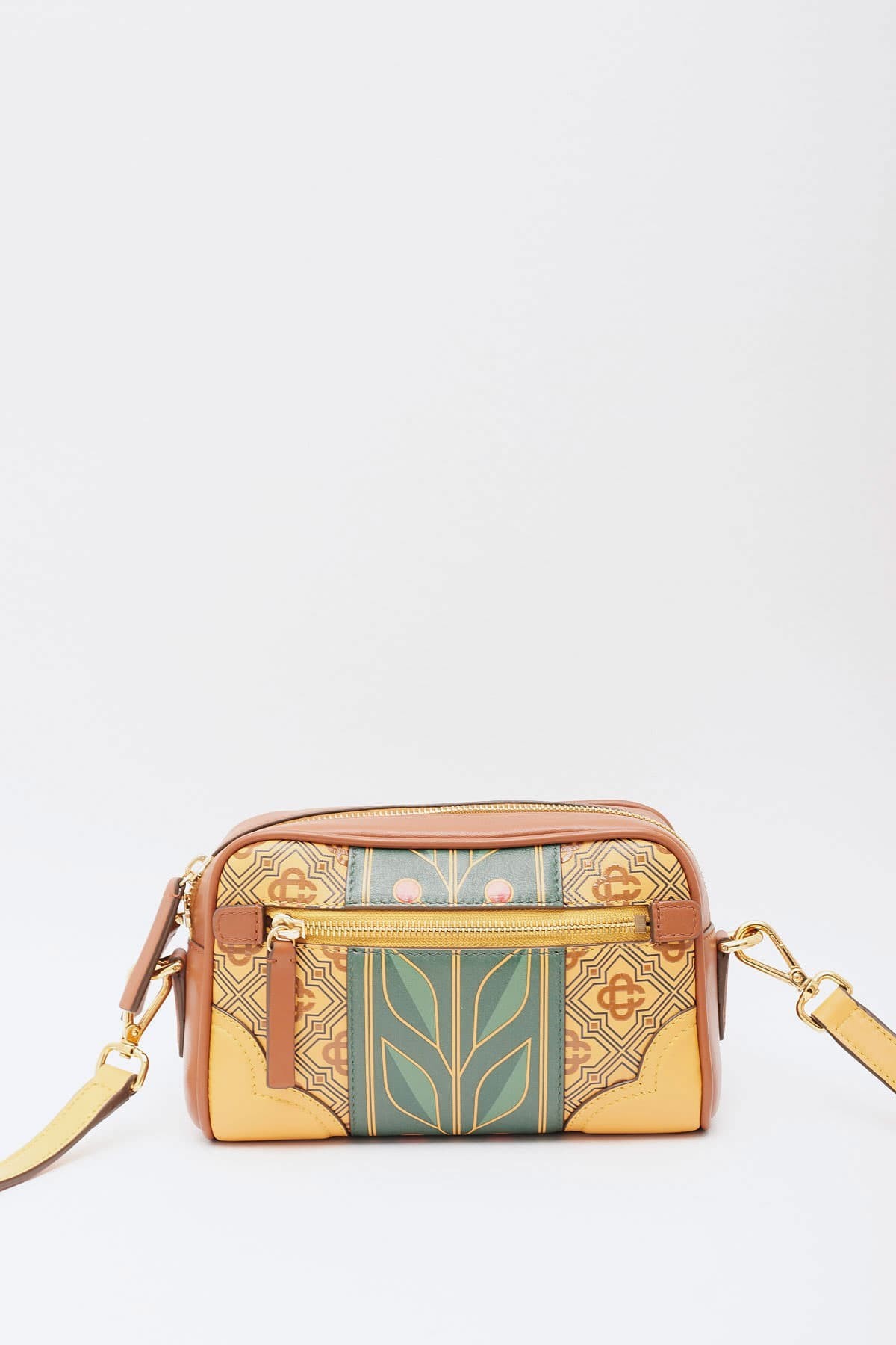 CASABLANCA GOLD DIAMOND MONOGRAM BAG IAMNUE