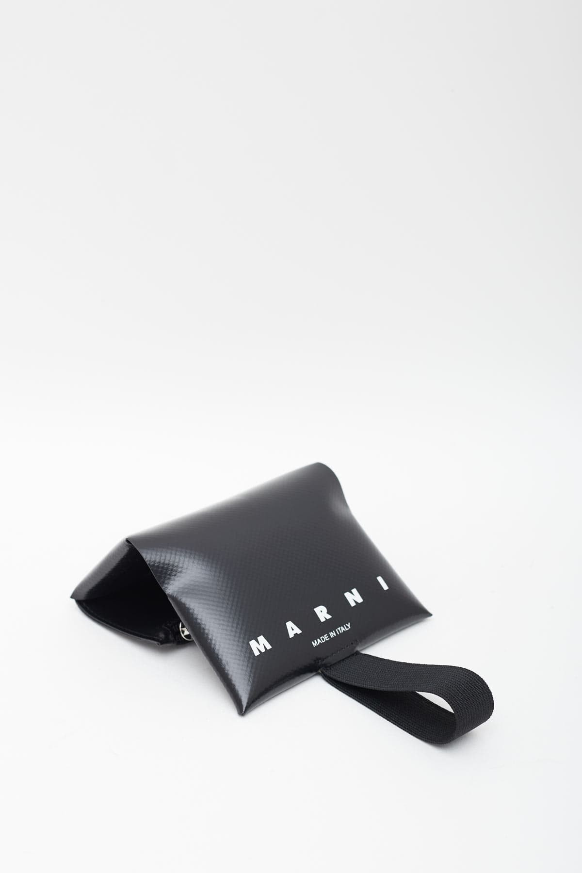 MARNI BLACK PVC ORIGAMI WALLET IAMNUE