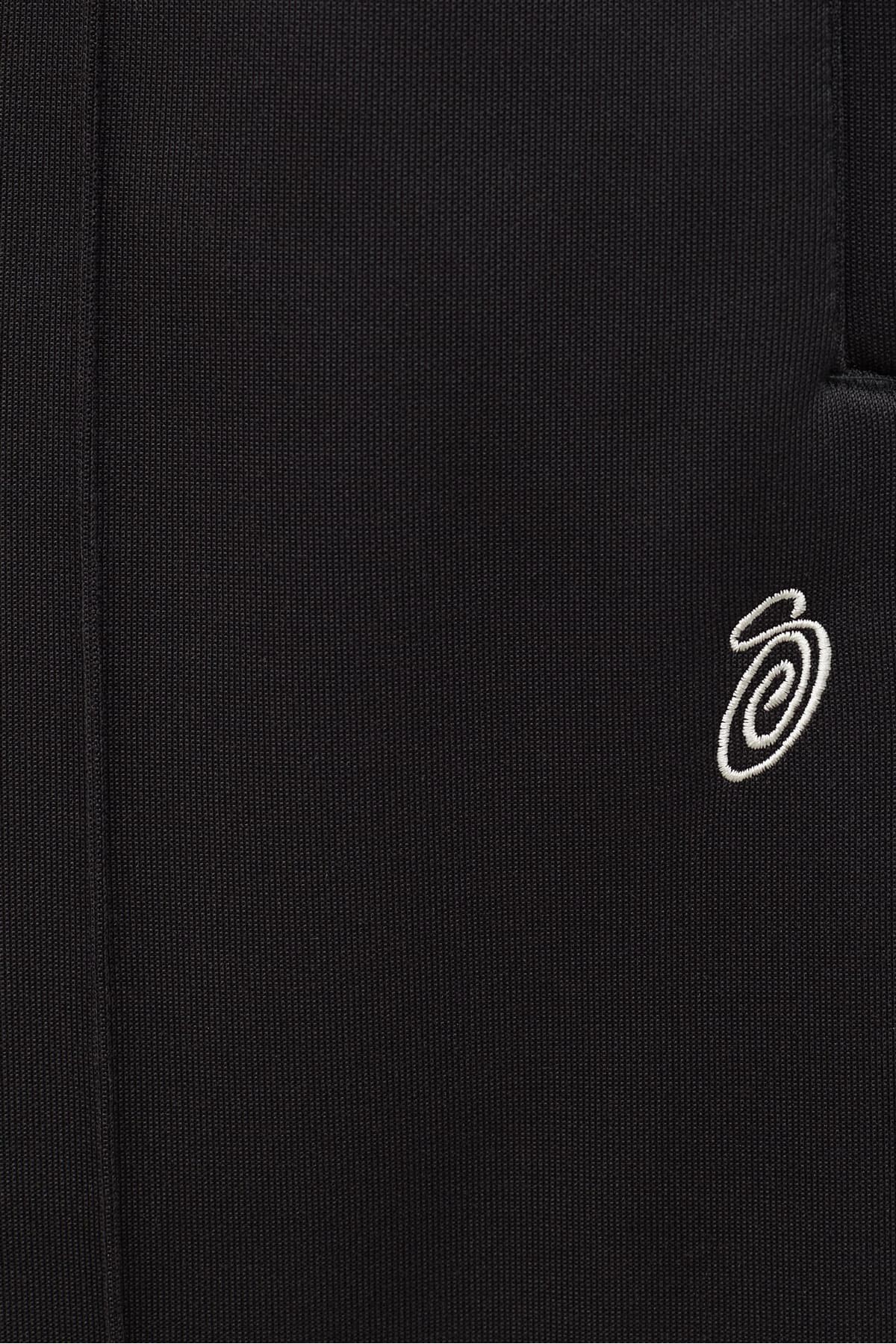 STUSSY BLACK POLY TRACK PANT IAMNUE