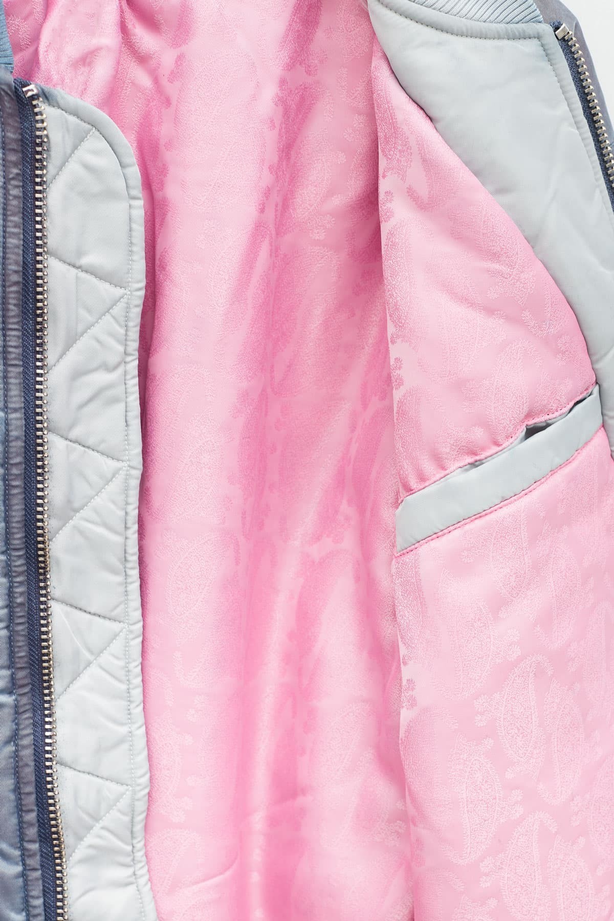 STUSSY NAVY DYED NYLON BOMBER IAMNUE