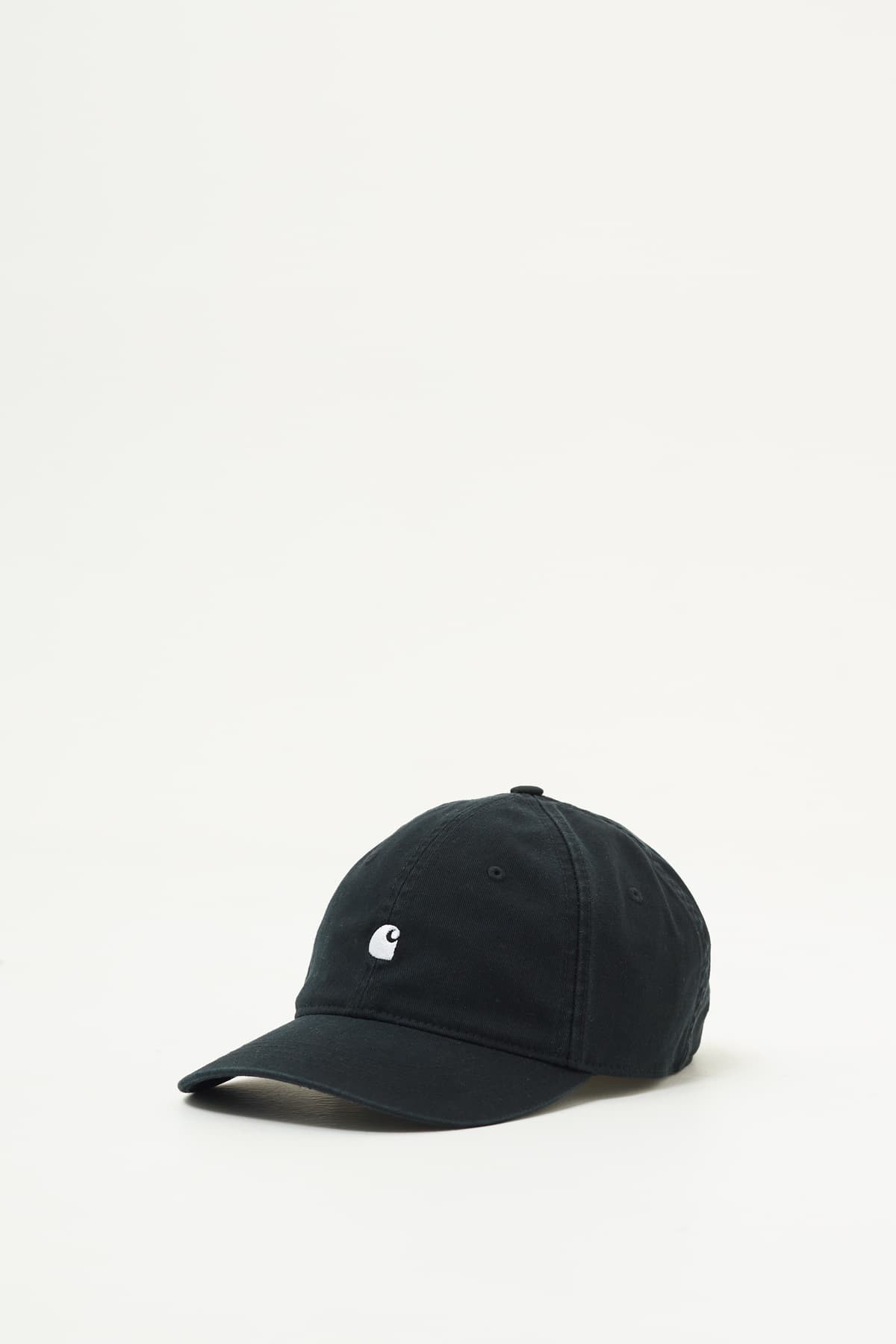 CARHARTT WIP BLACK MADISON LOGO CAP IAMNUE