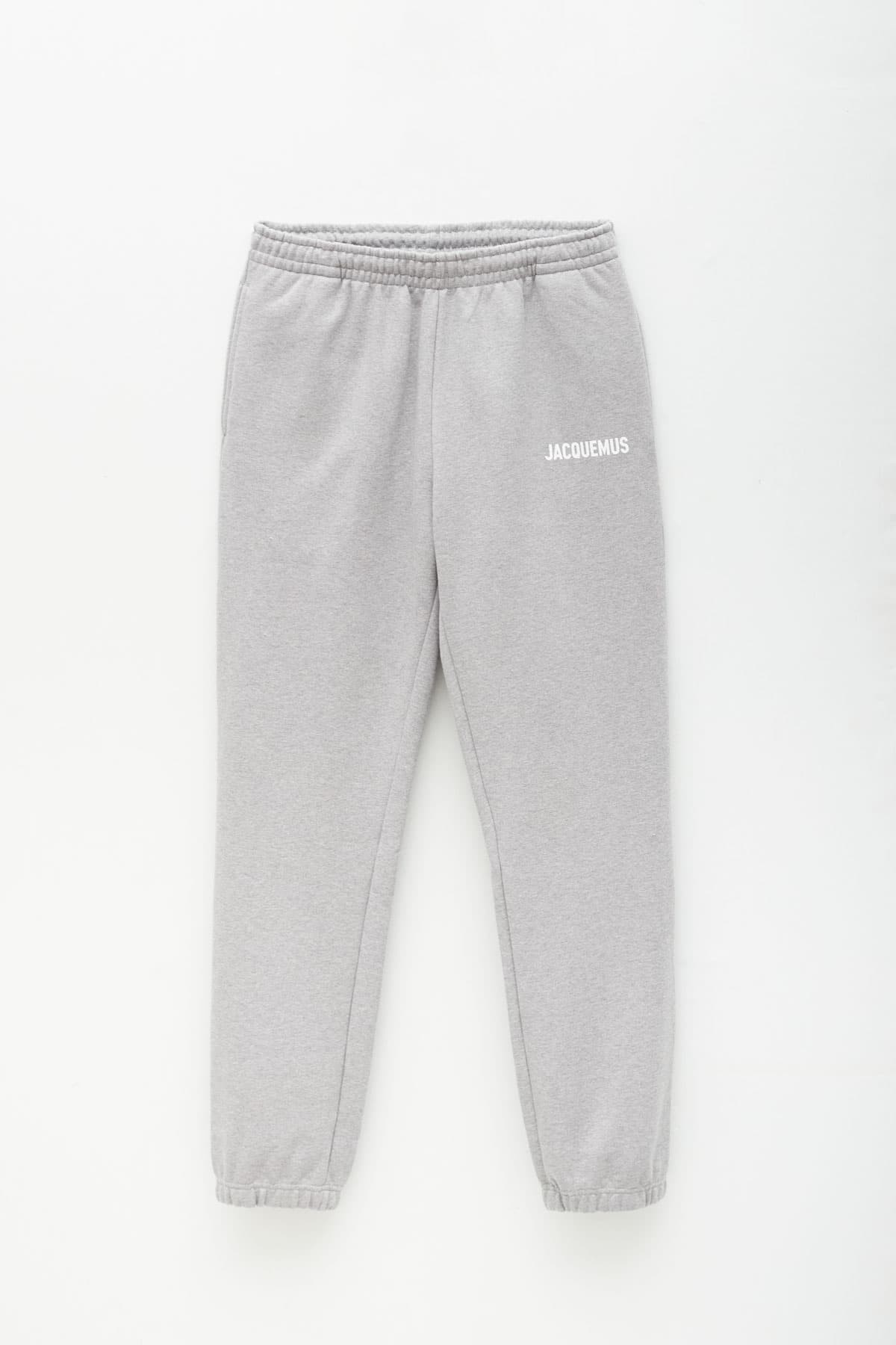 JACQUEMUS GREY MINI LOGO JOGGER PANT IAMNUE