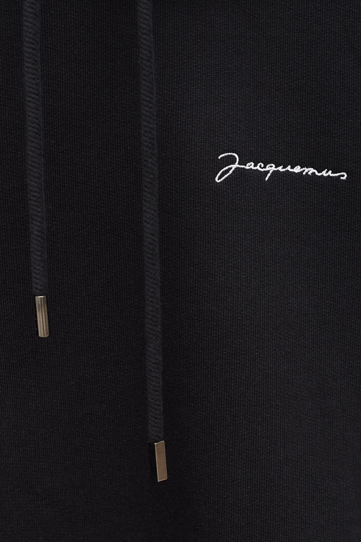 JACQUEMUS BLACK BRODE HOODIE IAMNUE