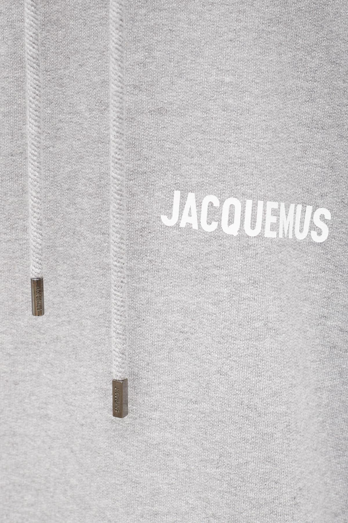 JACQUEMUS GREY MINI LOGO HOODIE IAMNUE