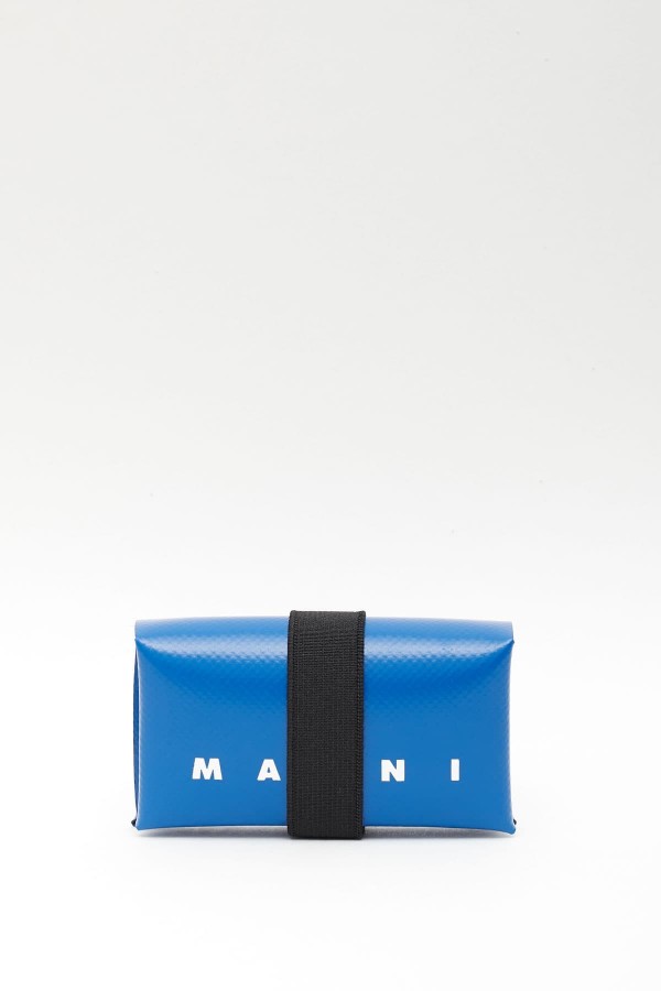 MARNI BLUE PVC ORIGAMI WALLET IAMNUE