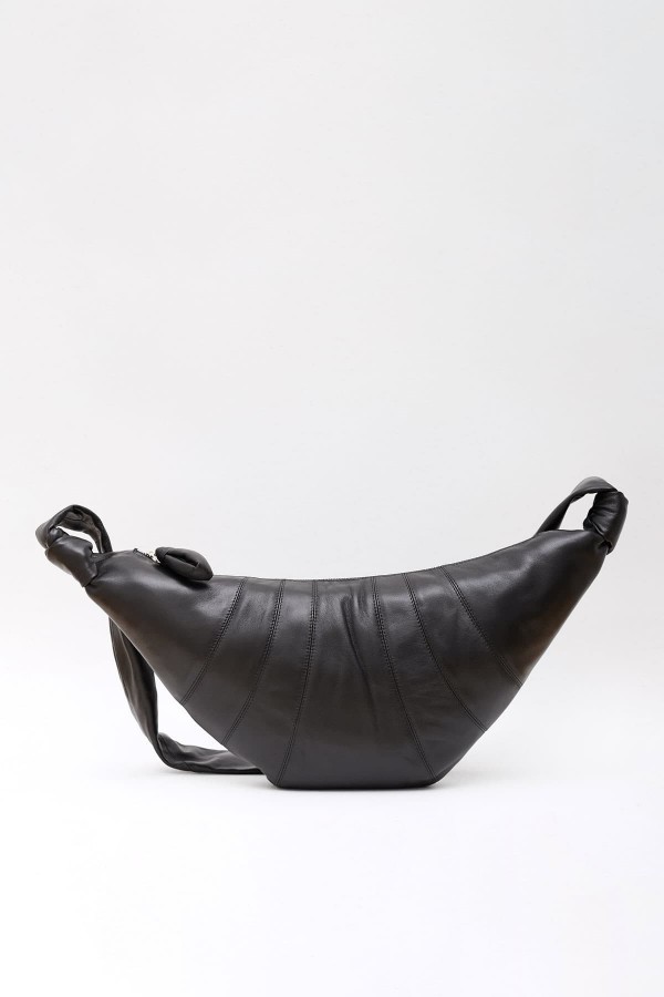 LEMAIRE BLACK MEDIUM CROISSANT BAG IAMNUE