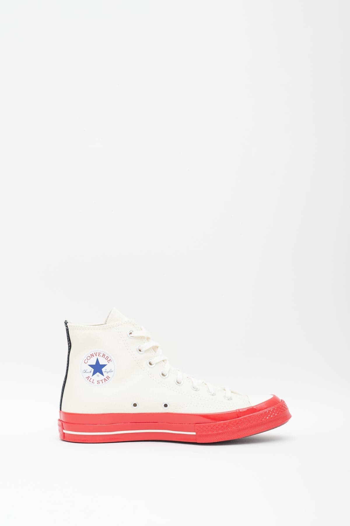 COMME DES GARCONS PLAY CONVERSE BEIGE P1K124 CHUCK TAYLOR 70 HIGH SNEAKERS IAMNUE