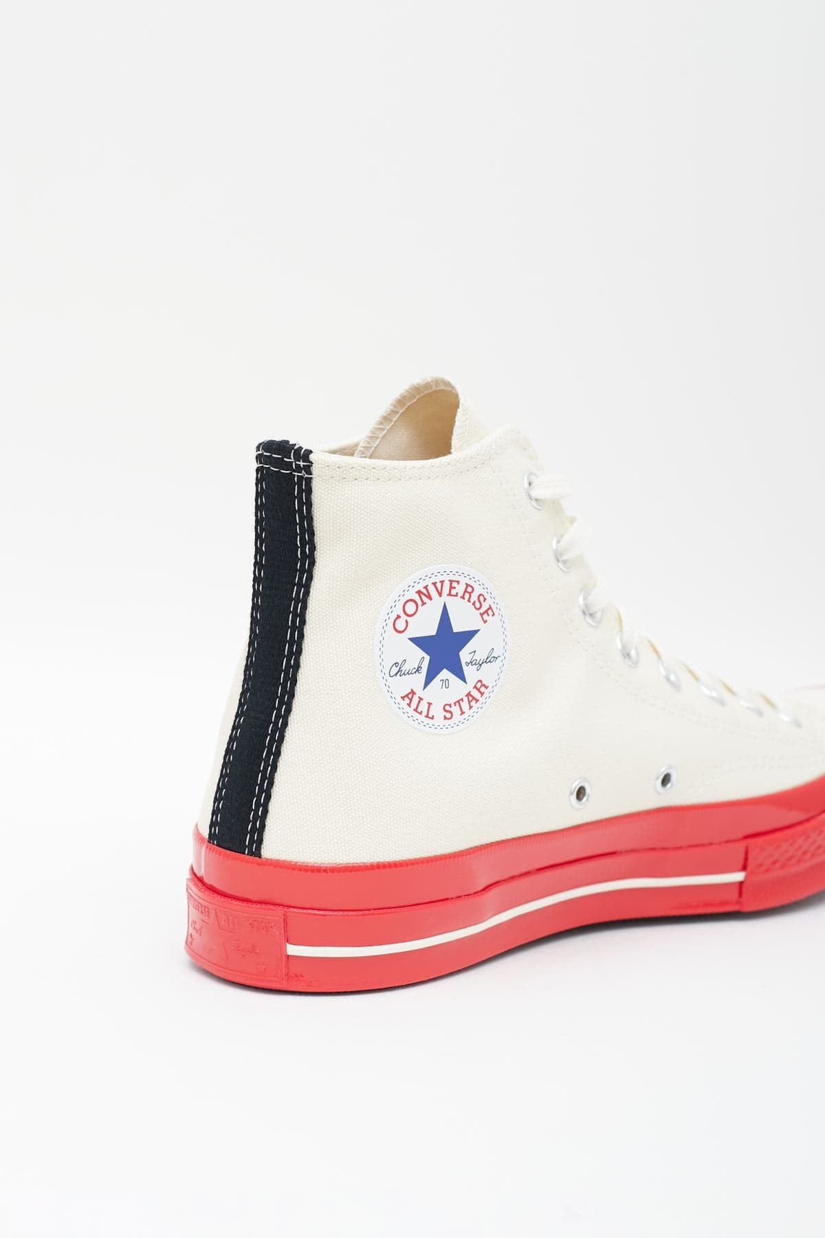 COMME DES GARCONS PLAY CONVERSE BEIGE P1K124 CHUCK TAYLOR 70 HIGH SNEAKERS IAMNUE