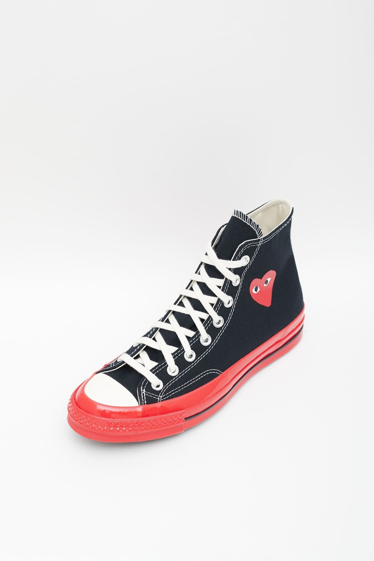 COMME DES GARCONS PLAY CONVERSE BLACK P1K124 CHUCK TAYLOR 70 HIGH SNEAKERS IAMNUE