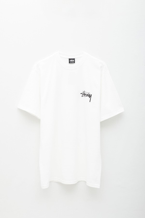 STUSSY WHITE LOW TIDE T-SHIRT IAMNUE