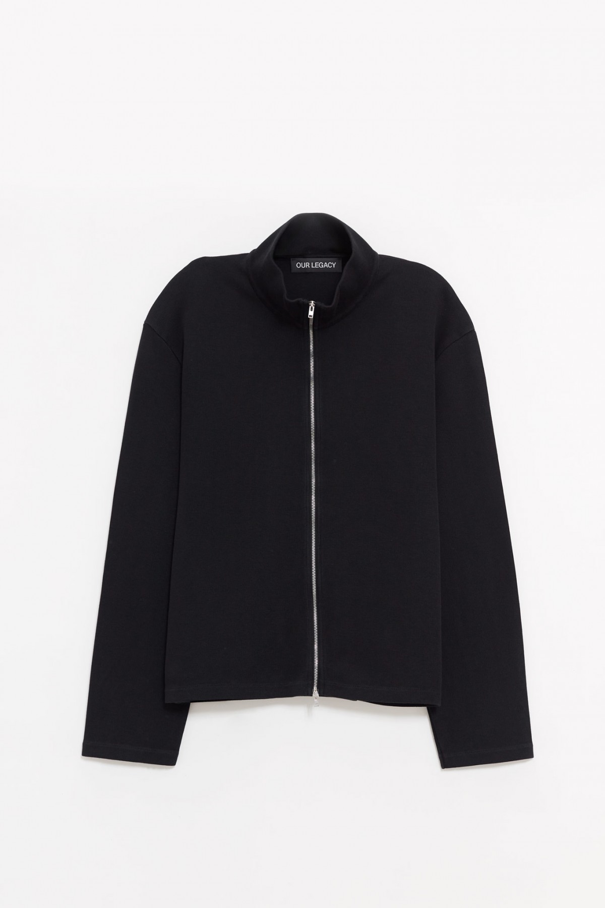 OUR LEGACY BLACK ATHLETIC SHRUNKEN FULLZIP JACKET IAMNUE
