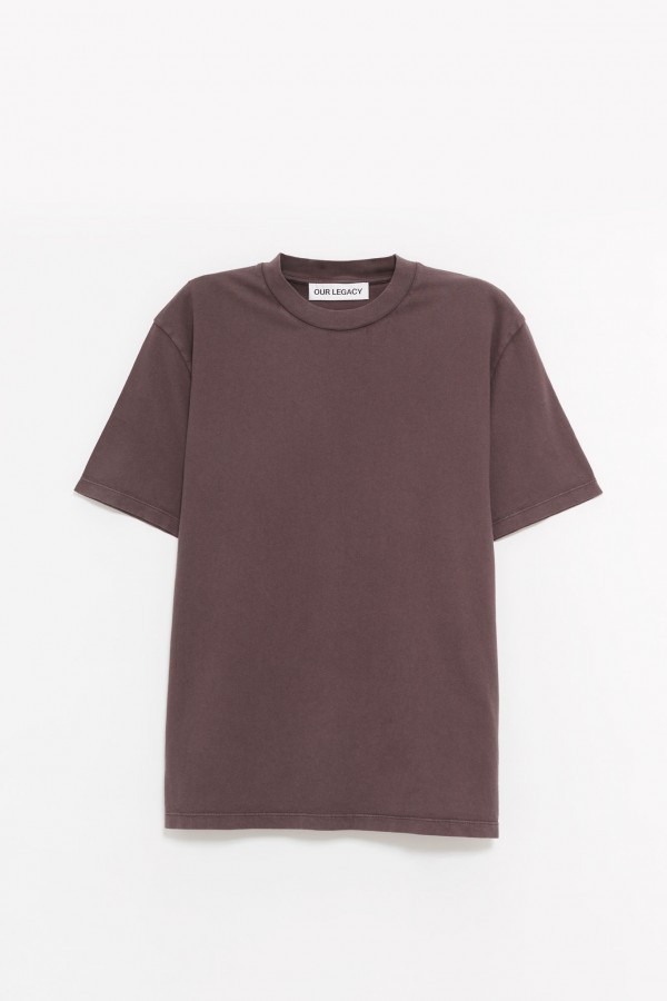 OUR LEGACY WORN BROWN BOX T-SHIRT IAMNUE