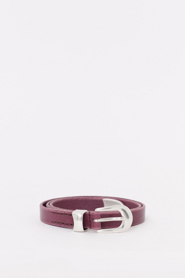 OUR LEGACY SHADOW BERRY 2CM BELT IAMNUE