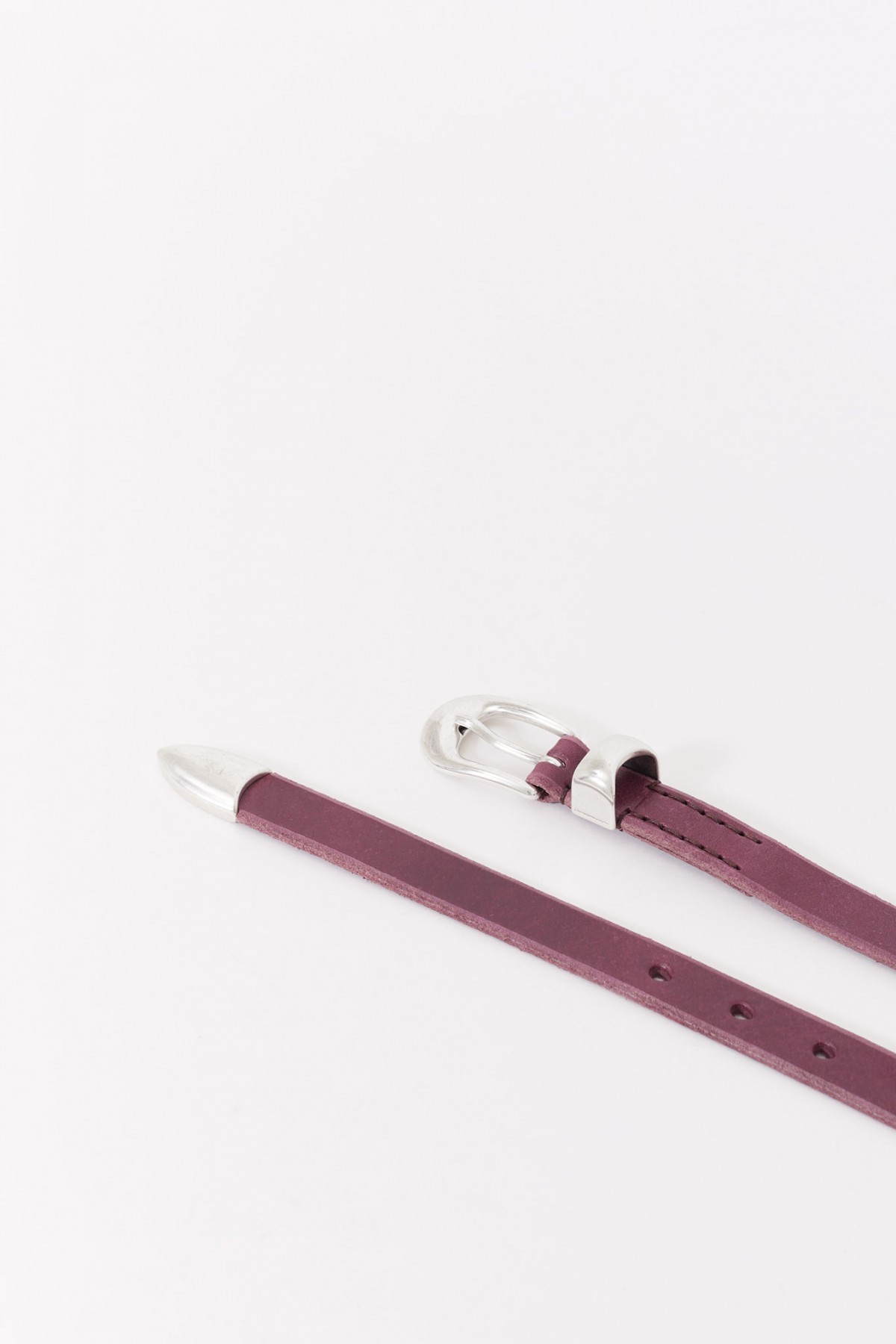 OUR LEGACY SHADOW BERRY 2CM BELT IAMNUE