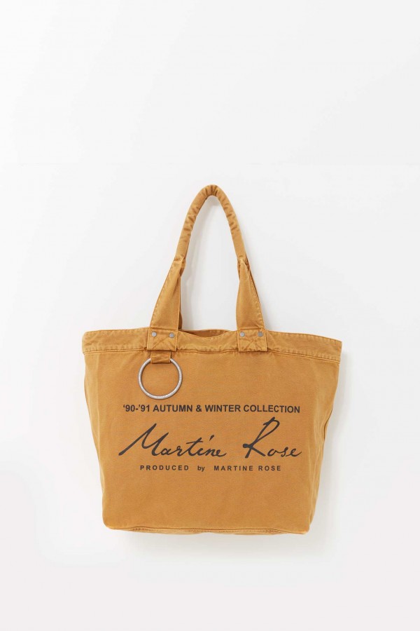 MARTINE ROSE BEIGE BONDAGE TOTE BAG IAMNUE