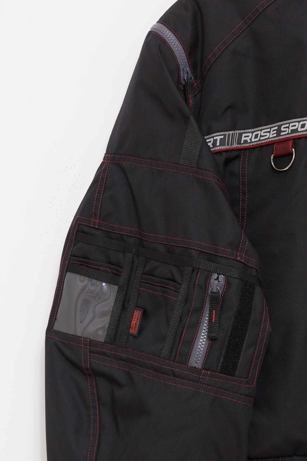 MARTINE ROSE BLACK BUMBAG JACKET IAMNUE