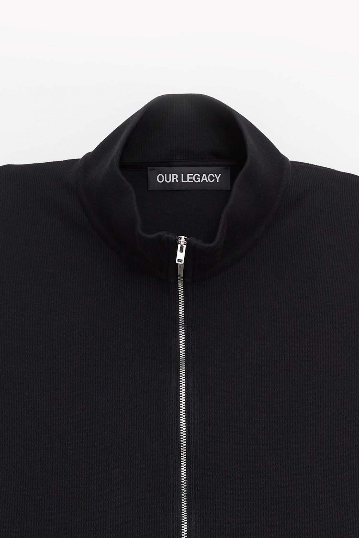 OUR LEGACY BLACK ATHLETIC SHRUNKEN FULLZIP JACKET IAMNUE