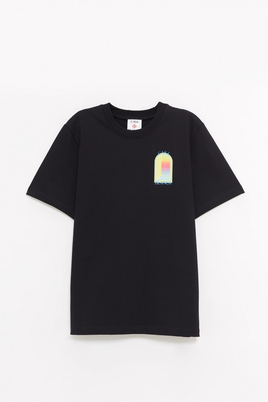 CASABLANCA BLACK L'ARCHE CLASSIC T-SHIRT IAMNUE
