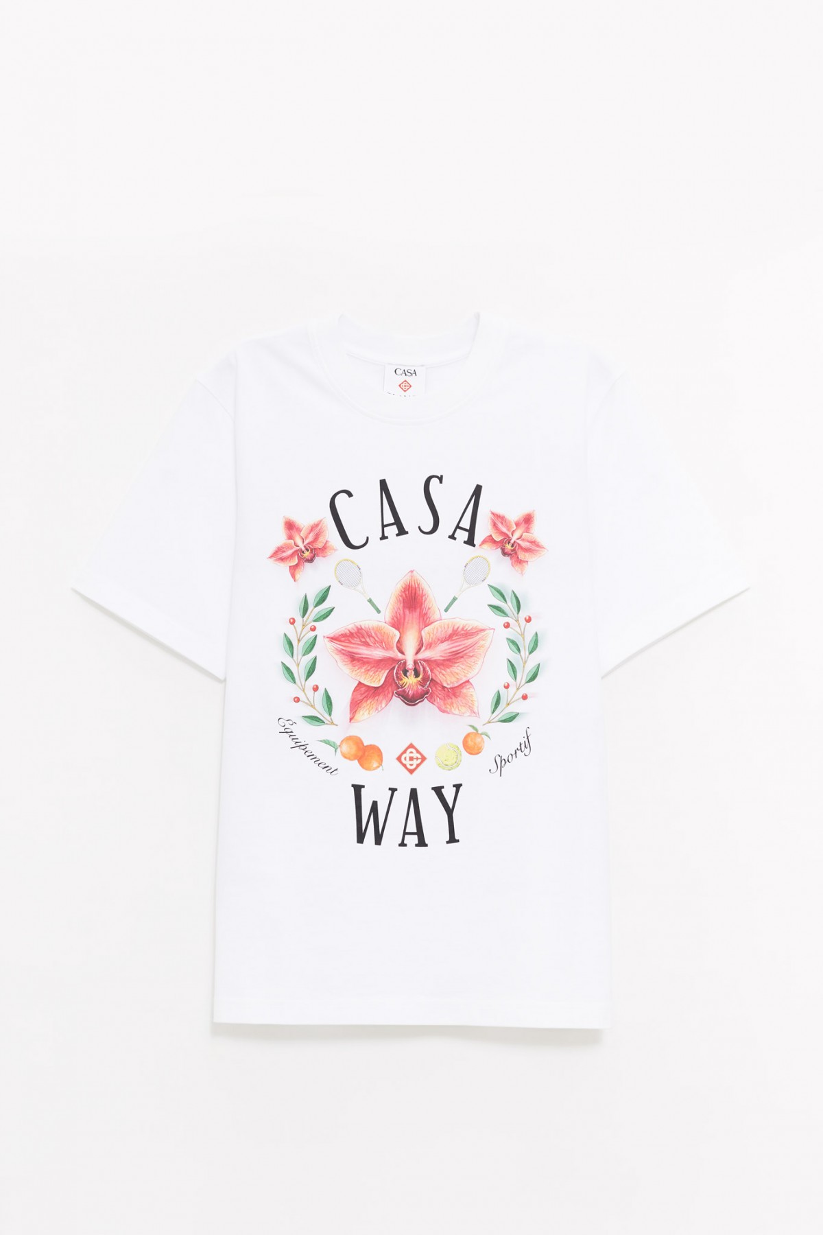 CASABLANCA WHITE ORCHID CLASSIC T-SHIRT IAMNUE