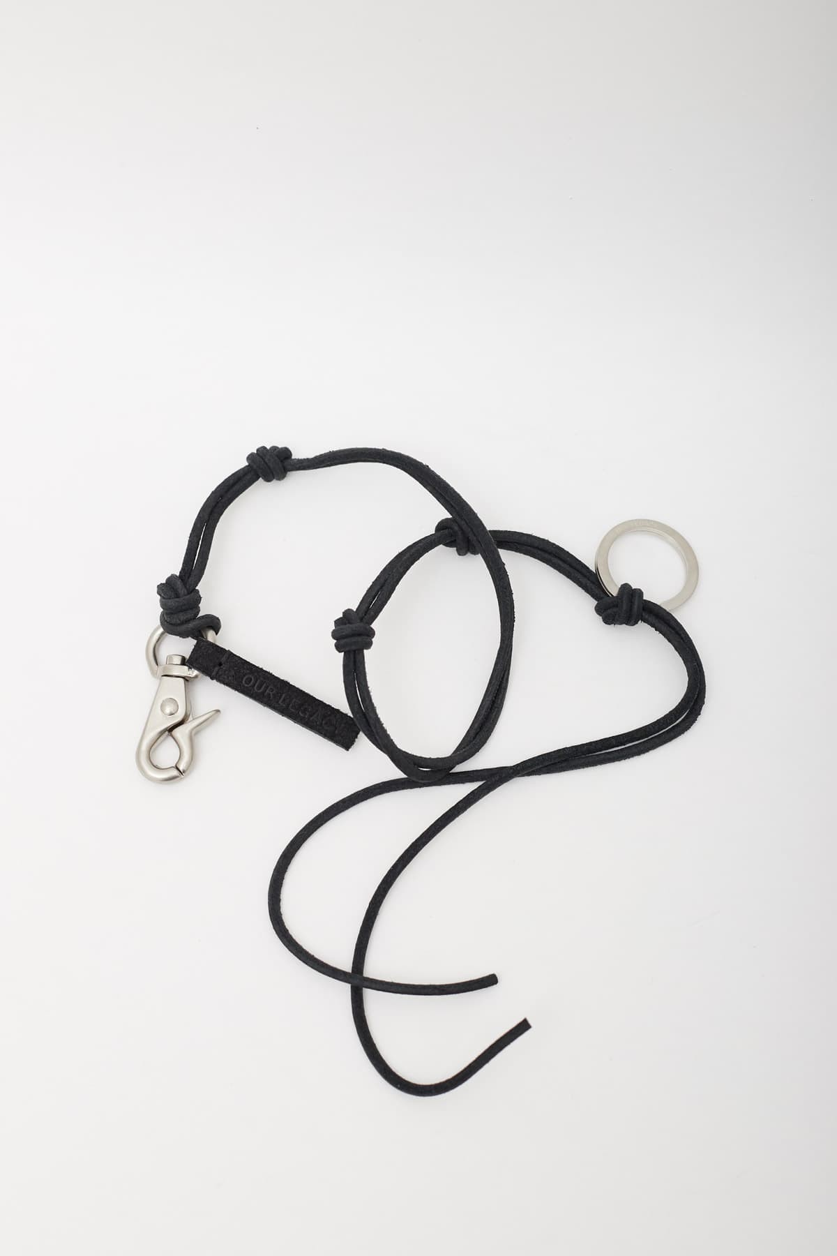OUR LEGACY BLACK LADON LEATHER NECKLACE IAMNUE