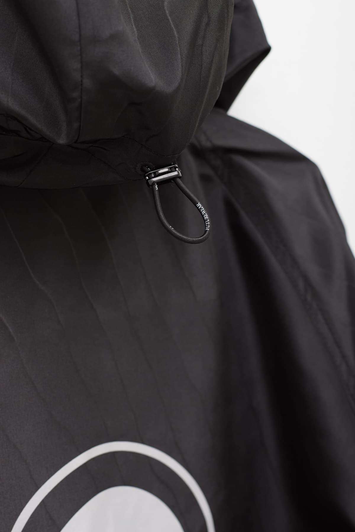 MARINE SERRE BLACK MOIRE WINDBREAKER | IAMNUE