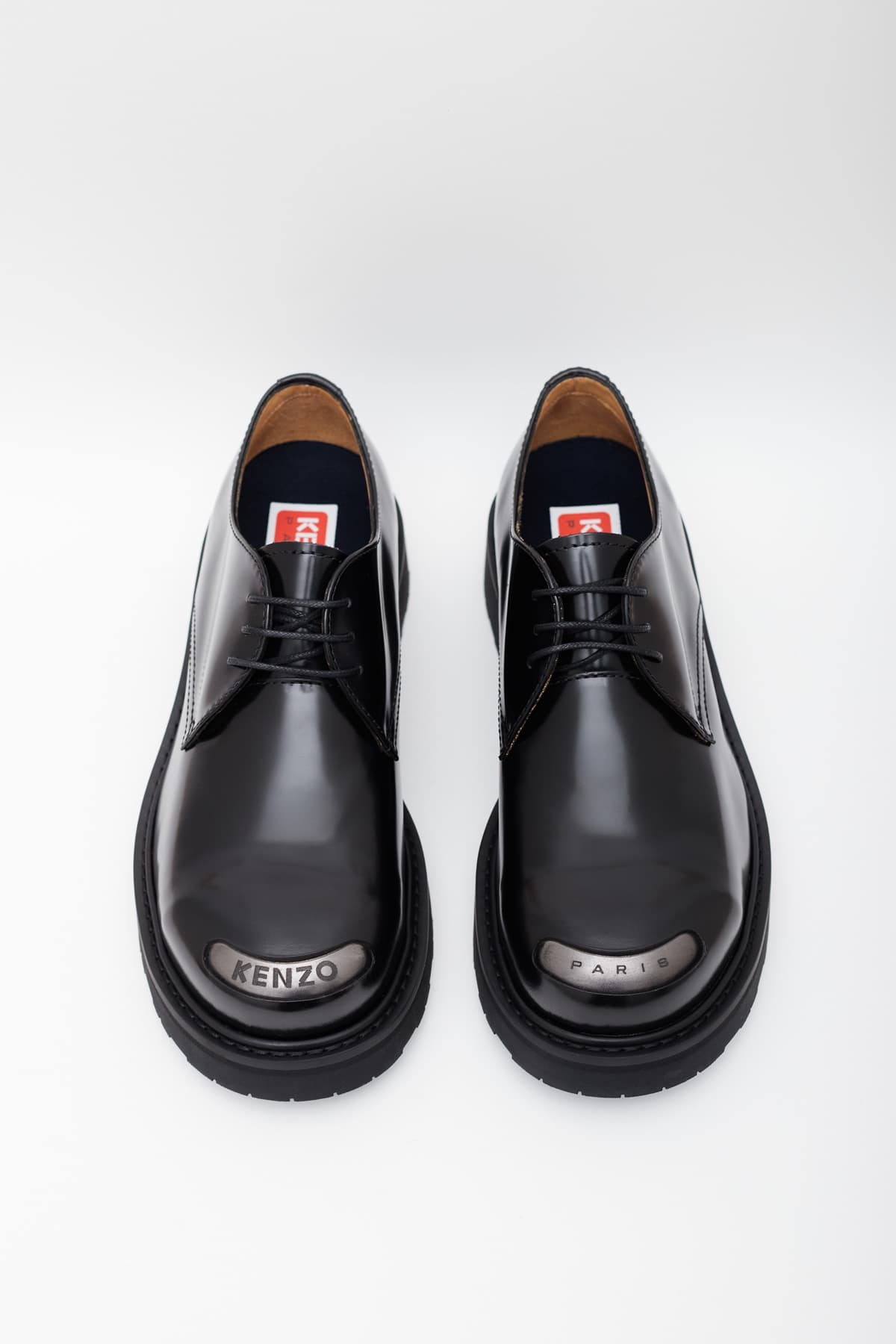 KENZO BLACK KENZOSMILE DERBY SHOES | IAMNUE