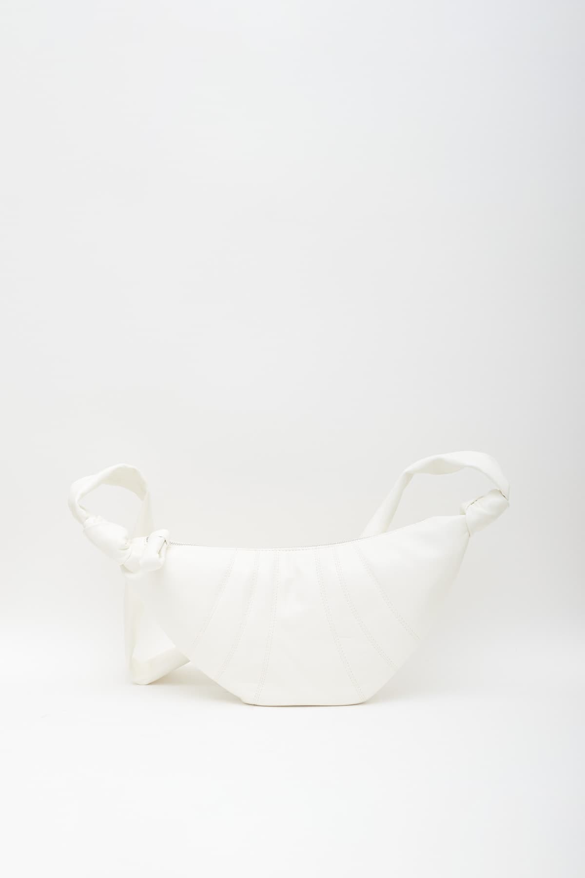 LEMAIRE WHITE SMALL CROISSANT BAG IAMNUE