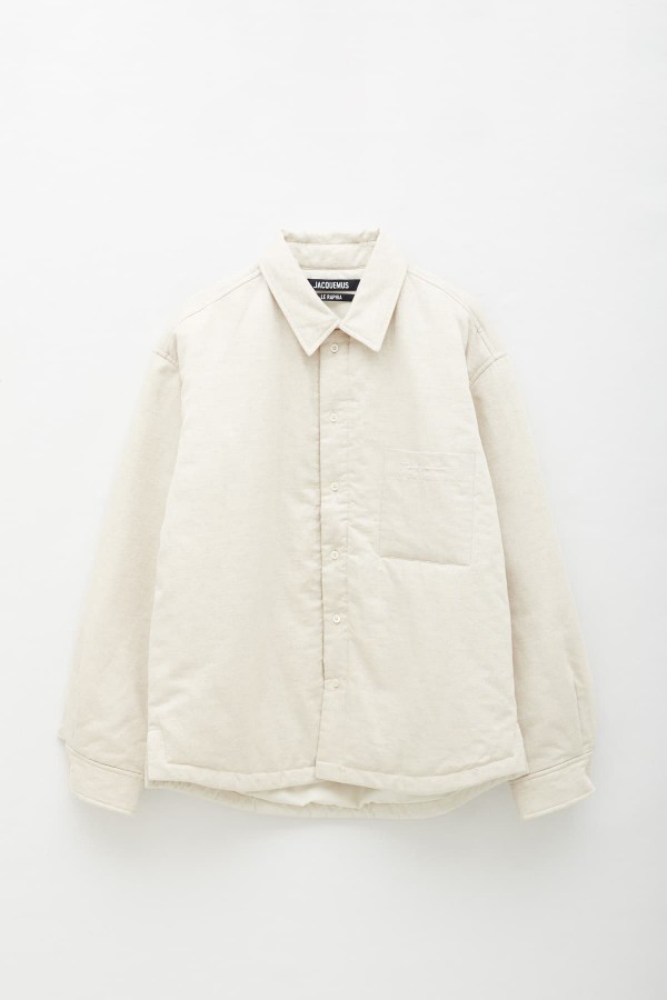 Shop Sunnei Off White MInt Stripes Pocket SS Shirt