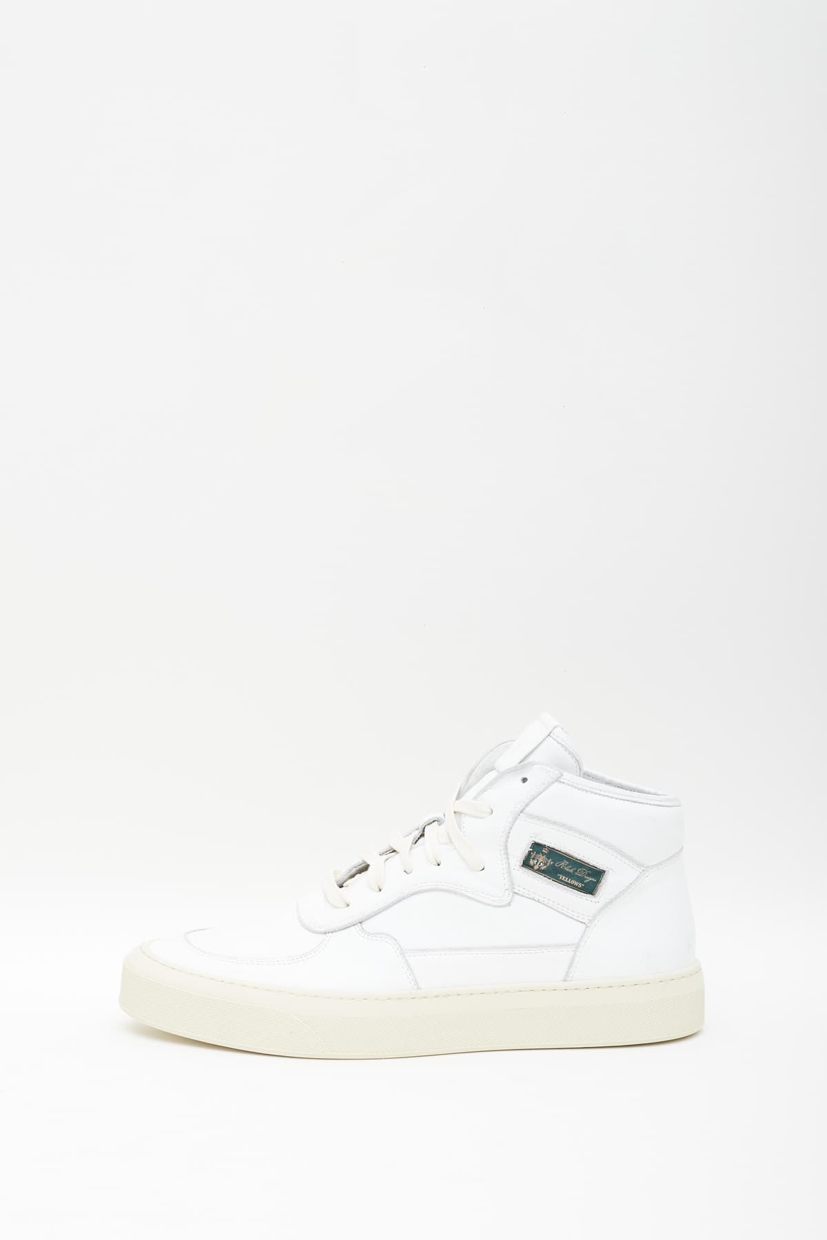 RHUDE WHITE CABRIOLETS HI SNEAKERS IAMNUE