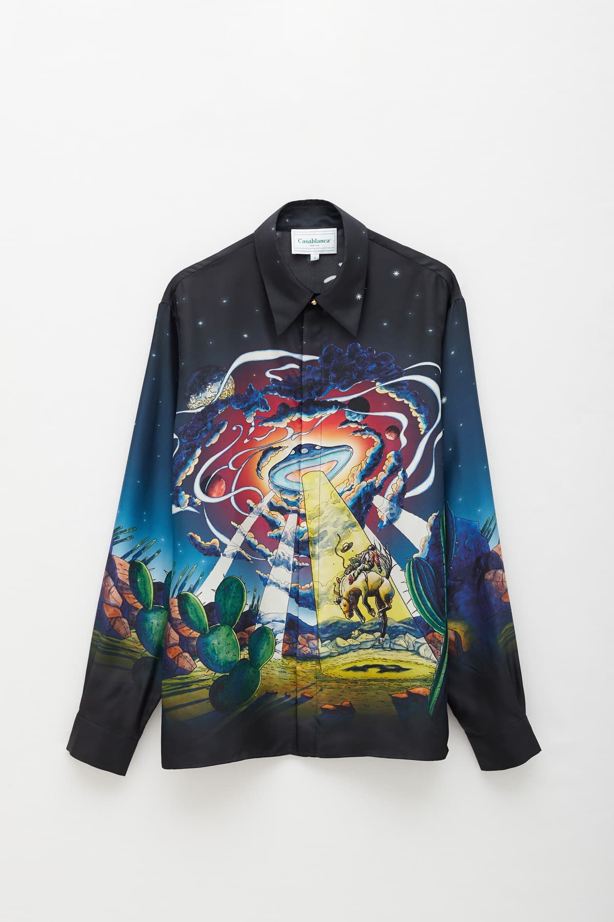 CASABLANCA COWBOY DE L'ESPACE LS SILK SHIRT | IAMNUE