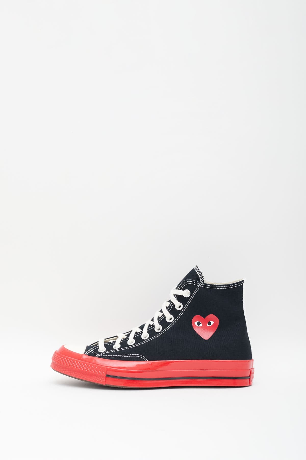 COMME DES GARCONS PLAY CONVERSE BLACK P1K124 CHUCK TAYLOR 70 HIGH SNEAKERS IAMNUE