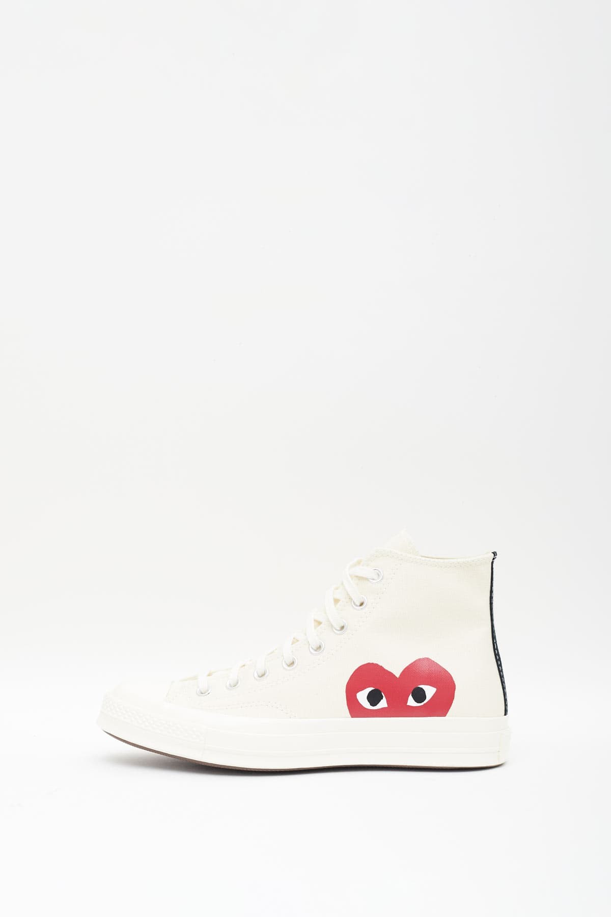 COMME DES GARCONS PLAY CONVERSE BEIGE CHUCK TAYLOR 70 HIGH SNEAKERS IAMNUE