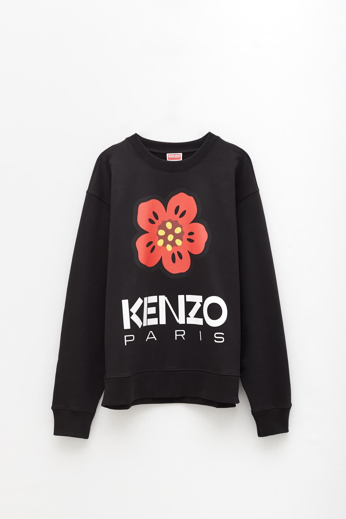 KENZO BLACK BOKE FLOWER SWEATSHIRT IAMNUE