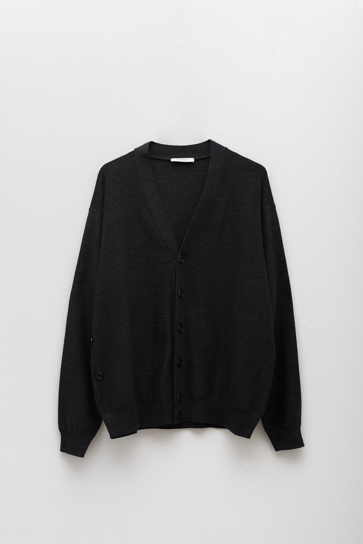LEMAIRE ANTHRACITE RELAXED TWISTED CARDIGAN IAMNUE